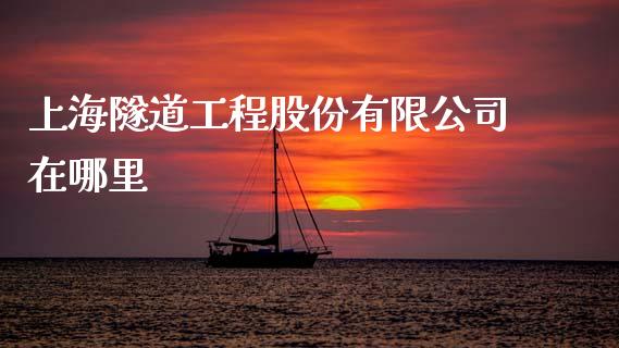 上海隧道工程股份有限公司在哪里_https://wap.kuaijiepai.net_金融科技_第1张