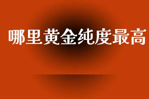 哪里黄金纯度最高_https://wap.kuaijiepai.net_外汇交易_第1张