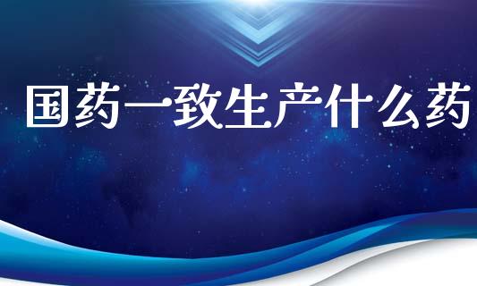 国药一致生产什么药_https://wap.kuaijiepai.net_财务风控_第1张