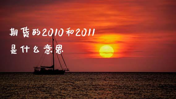 期货的2010和2011是什么意思_https://wap.kuaijiepai.net_财务咨询_第1张