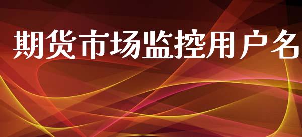 期货市场监控用户名_https://wap.kuaijiepai.net_金融科技_第1张