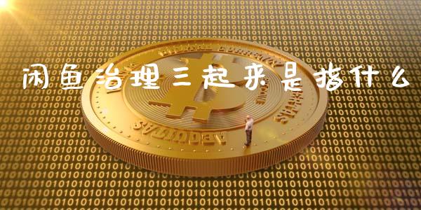 闲鱼治理三起来是指什么_https://wap.kuaijiepai.net_财务风控_第1张