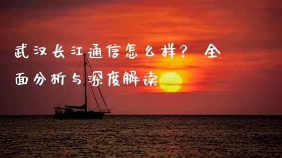 武汉长江通信怎么样？ 全面分析与深度解读_https://wap.kuaijiepai.net_财务风控_第1张