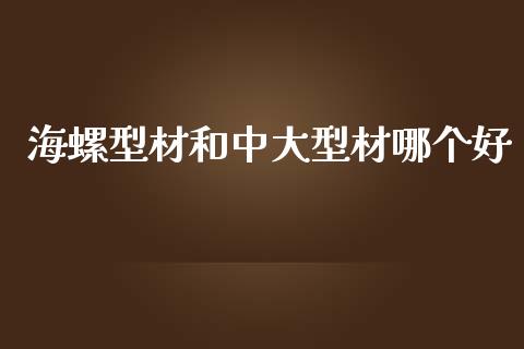 海螺型材和中大型材哪个好_https://wap.kuaijiepai.net_财务咨询_第1张