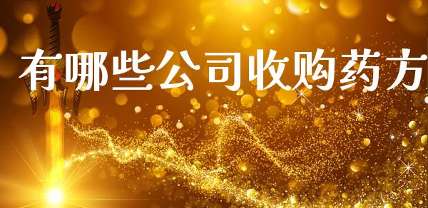 有哪些公司收购药方_https://wap.kuaijiepai.net_财务咨询_第1张