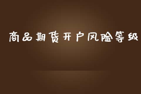 商品期货开户风险等级_https://wap.kuaijiepai.net_财务风控_第1张