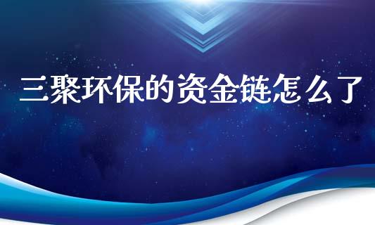 三聚环保的资金链怎么了_https://wap.kuaijiepai.net_财务咨询_第1张