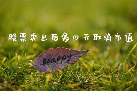 股票卖出后多少天取消市值_https://wap.kuaijiepai.net_财务风控_第1张