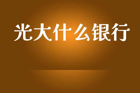 光大什么银行_https://wap.kuaijiepai.net_金融科技_第1张