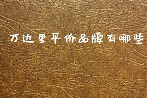 万达里平价品牌有哪些_https://wap.kuaijiepai.net_金融科技_第1张