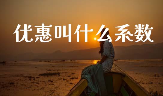 优惠叫什么系数_https://wap.kuaijiepai.net_财务风控_第1张