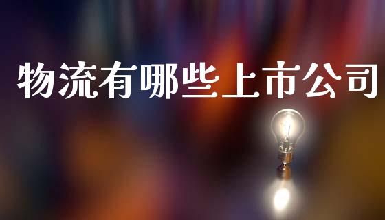 物流有哪些上市公司_https://wap.kuaijiepai.net_财务咨询_第1张