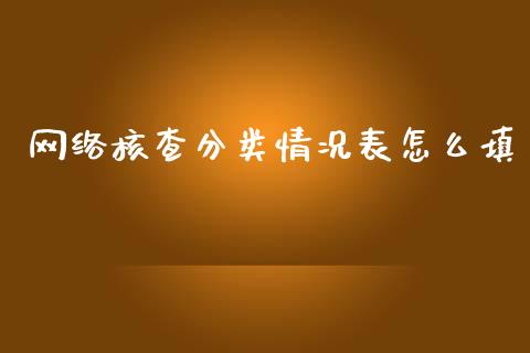 网络核查分类情况表怎么填_https://wap.kuaijiepai.net_金融科技_第1张