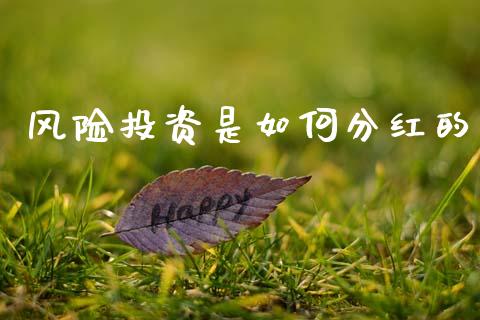 风险投资是如何分红的_https://wap.kuaijiepai.net_财务咨询_第1张