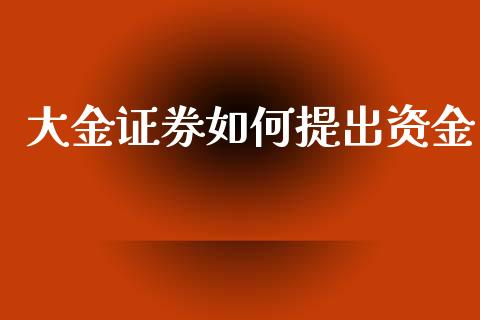 大金证券如何提出资金_https://wap.kuaijiepai.net_外汇交易_第1张