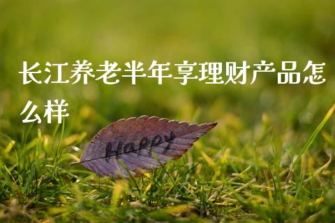 长江养老半年享理财产品怎么样_https://wap.kuaijiepai.net_外汇交易_第1张