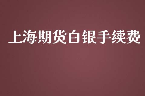 上海期货白银手续费_https://wap.kuaijiepai.net_金融科技_第1张