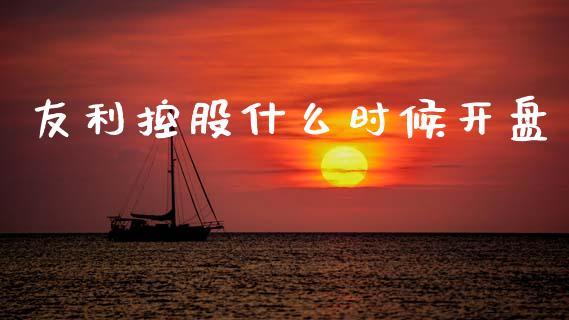 友利控股什么时候开盘_https://wap.kuaijiepai.net_财务咨询_第1张