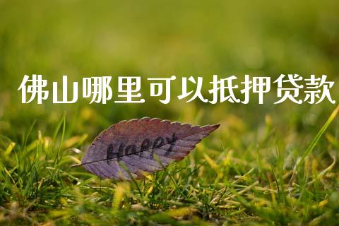 佛山哪里可以抵押贷款_https://wap.kuaijiepai.net_财务风控_第1张