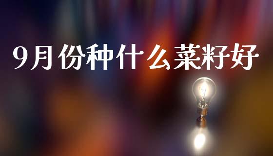 9月份种什么菜籽好_https://wap.kuaijiepai.net_财务风控_第1张