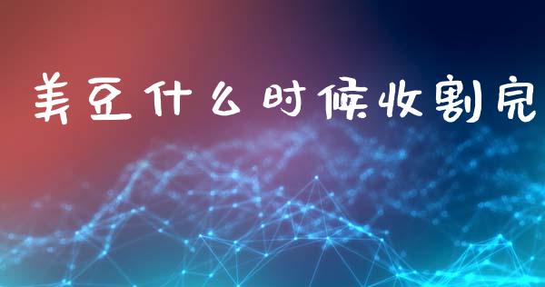 美豆什么时候收割完_https://wap.kuaijiepai.net_财务风控_第1张