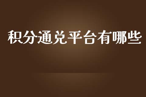 积分通兑平台有哪些_https://wap.kuaijiepai.net_财务风控_第1张