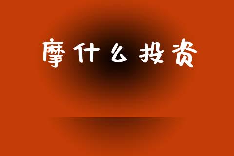 摩什么投资_https://wap.kuaijiepai.net_财务咨询_第1张