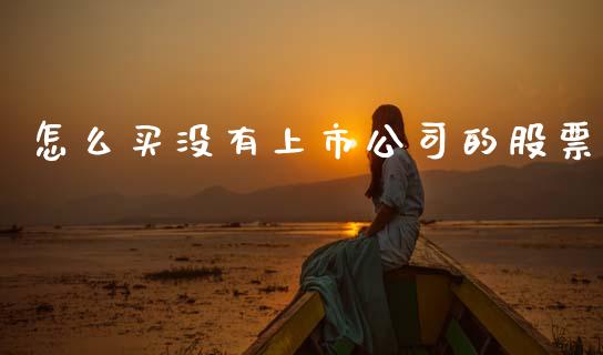 怎么买没有上市公司的股票_https://wap.kuaijiepai.net_外汇交易_第1张