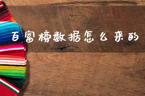 百富榜数据怎么来的_https://wap.kuaijiepai.net_外汇交易_第1张