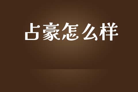 占豪怎么样_https://wap.kuaijiepai.net_财务风控_第1张