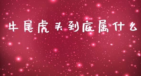 牛尾虎头到底属什么_https://wap.kuaijiepai.net_财务风控_第1张