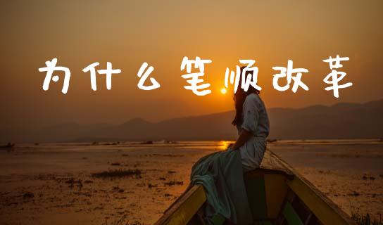 为什么笔顺改革_https://wap.kuaijiepai.net_金融科技_第1张