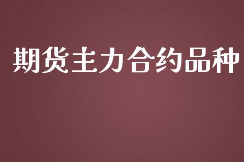 期货主力合约品种_https://wap.kuaijiepai.net_财务咨询_第1张