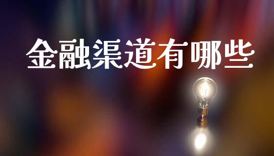 金融渠道有哪些_https://wap.kuaijiepai.net_财务咨询_第1张