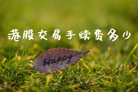 港股交易手续费多少_https://wap.kuaijiepai.net_财务风控_第1张