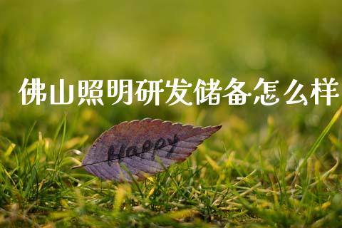 佛山照明研发储备怎么样_https://wap.kuaijiepai.net_外汇交易_第1张