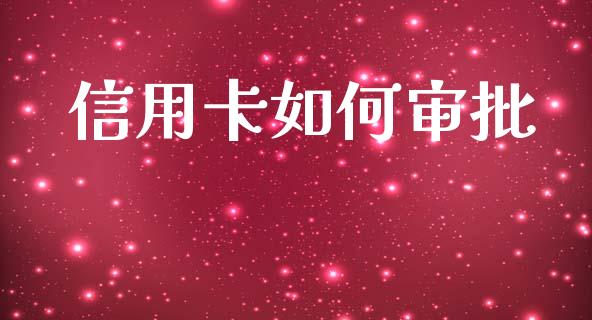 信用卡如何审批_https://wap.kuaijiepai.net_财务咨询_第1张