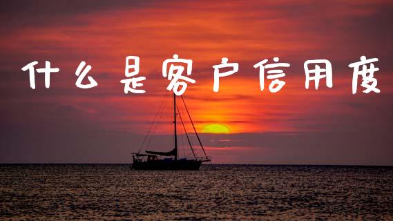 什么是客户信用度_https://wap.kuaijiepai.net_财务风控_第1张
