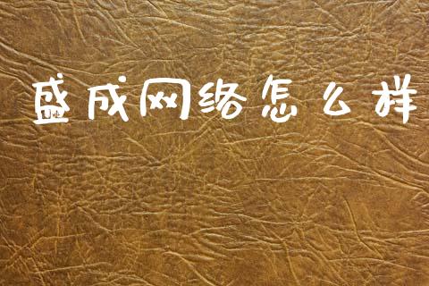 盛成网络怎么样_https://wap.kuaijiepai.net_金融科技_第1张