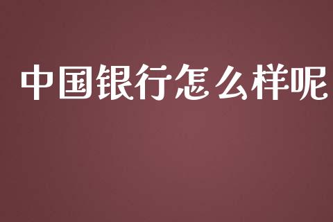 中国银行怎么样呢_https://wap.kuaijiepai.net_财务风控_第1张