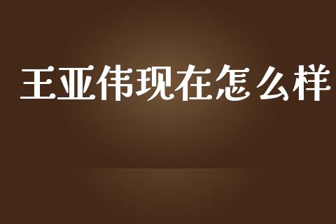 王亚伟现在怎么样_https://wap.kuaijiepai.net_外汇交易_第1张