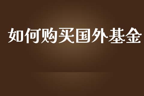 如何购买国外基金_https://wap.kuaijiepai.net_外汇交易_第1张