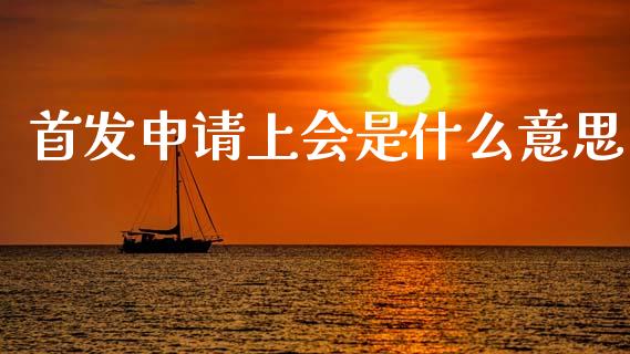 首发申请上会是什么意思_https://wap.kuaijiepai.net_外汇交易_第1张