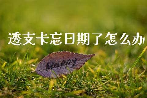 透支卡忘日期了怎么办_https://wap.kuaijiepai.net_金融科技_第1张