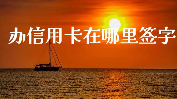 办信用卡在哪里签字_https://wap.kuaijiepai.net_外汇交易_第1张