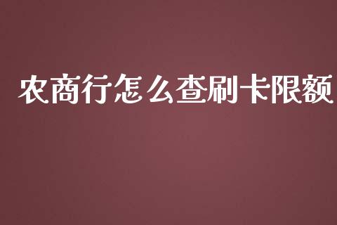 农商行怎么查刷卡限额_https://wap.kuaijiepai.net_金融科技_第1张