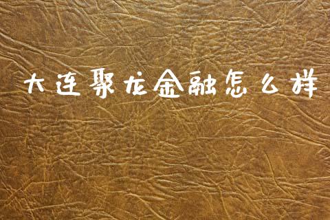 大连聚龙金融怎么样_https://wap.kuaijiepai.net_财务风控_第1张
