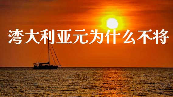 湾大利亚元为什么不将_https://wap.kuaijiepai.net_外汇交易_第1张