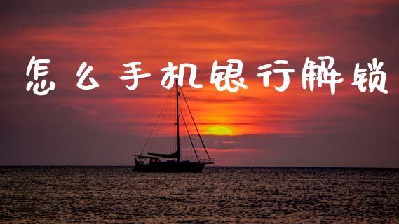 怎么手机银行解锁_https://wap.kuaijiepai.net_外汇交易_第1张