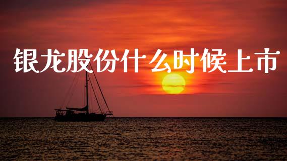 银龙股份什么时候上市_https://wap.kuaijiepai.net_外汇交易_第1张